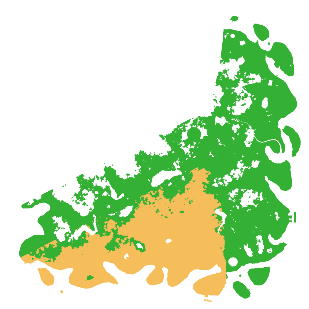 Biome Rust Map: Procedural Map, Size: 6000, Seed: 43821291