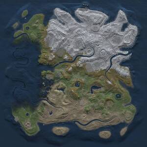 Thumbnail Rust Map: Procedural Map, Size: 4250, Seed: 855705684, 16 Monuments