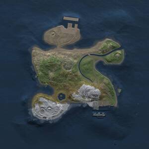 Thumbnail Rust Map: Procedural Map, Size: 2000, Seed: 1895954846, 4 Monuments