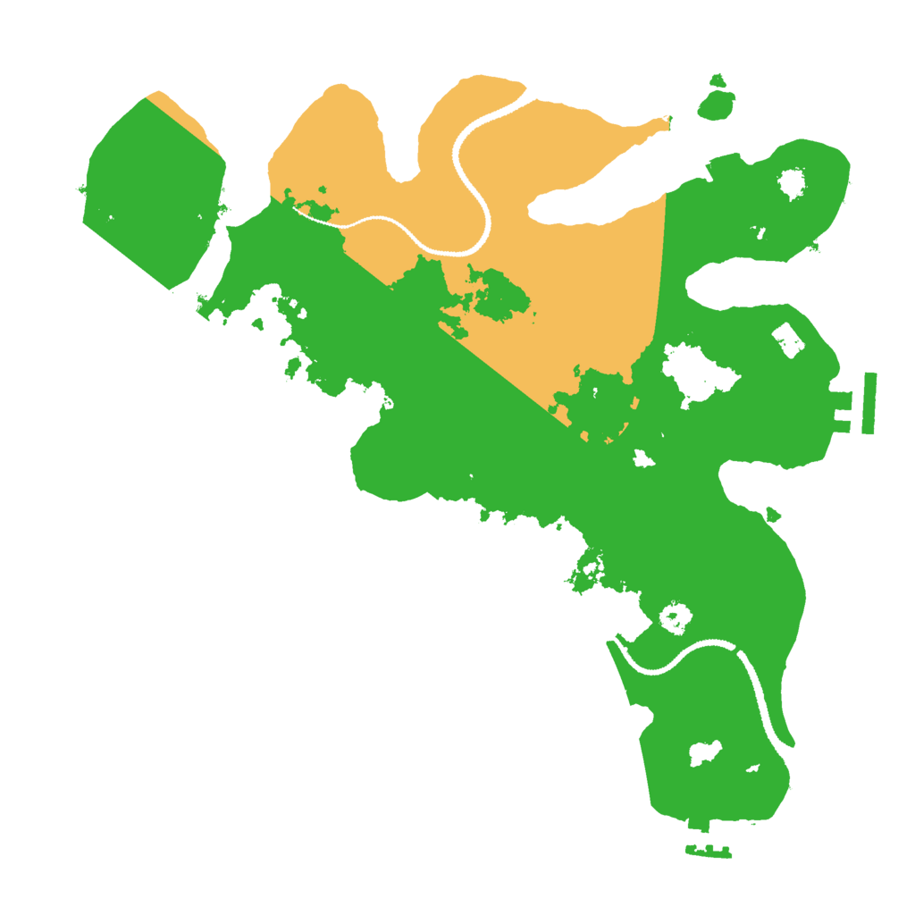 Biome Rust Map: Procedural Map, Size: 3000, Seed: 1414019979