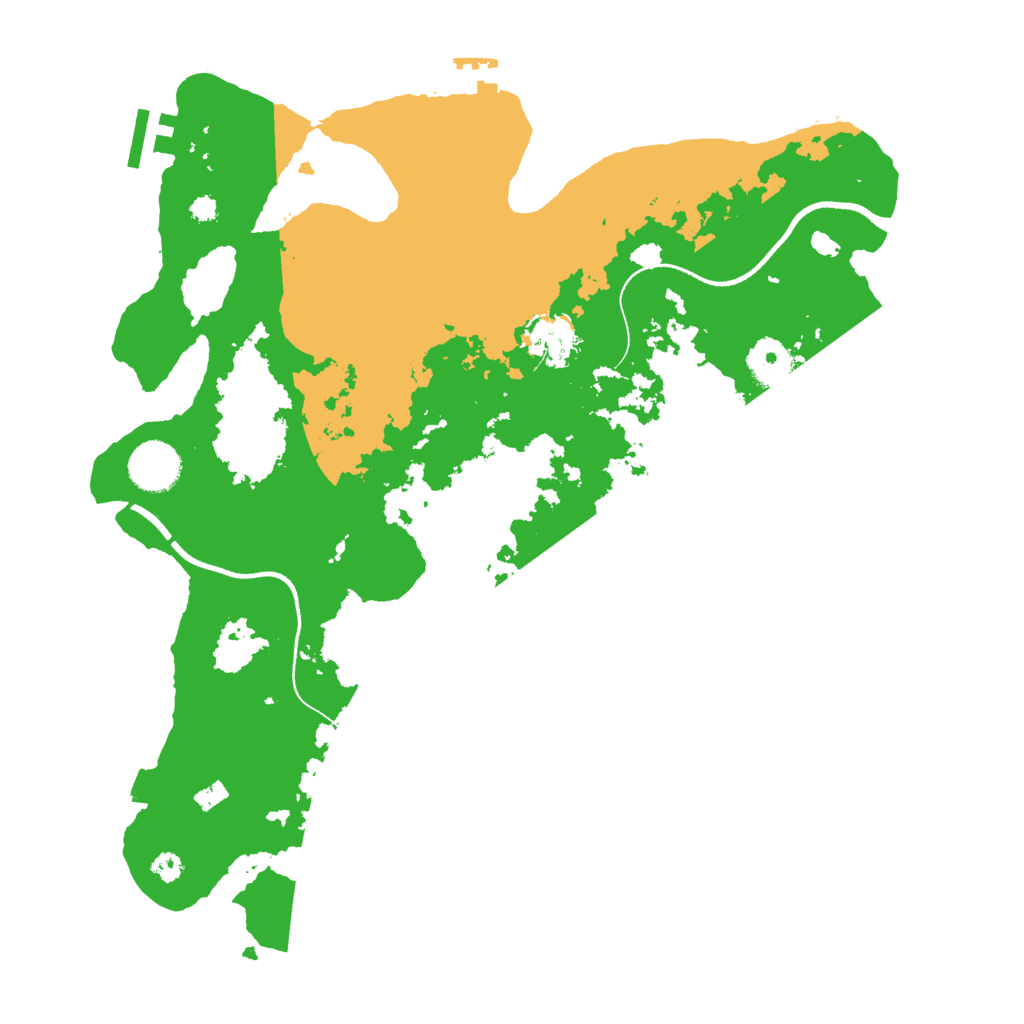 Biome Rust Map: Procedural Map, Size: 3500, Seed: 351429205