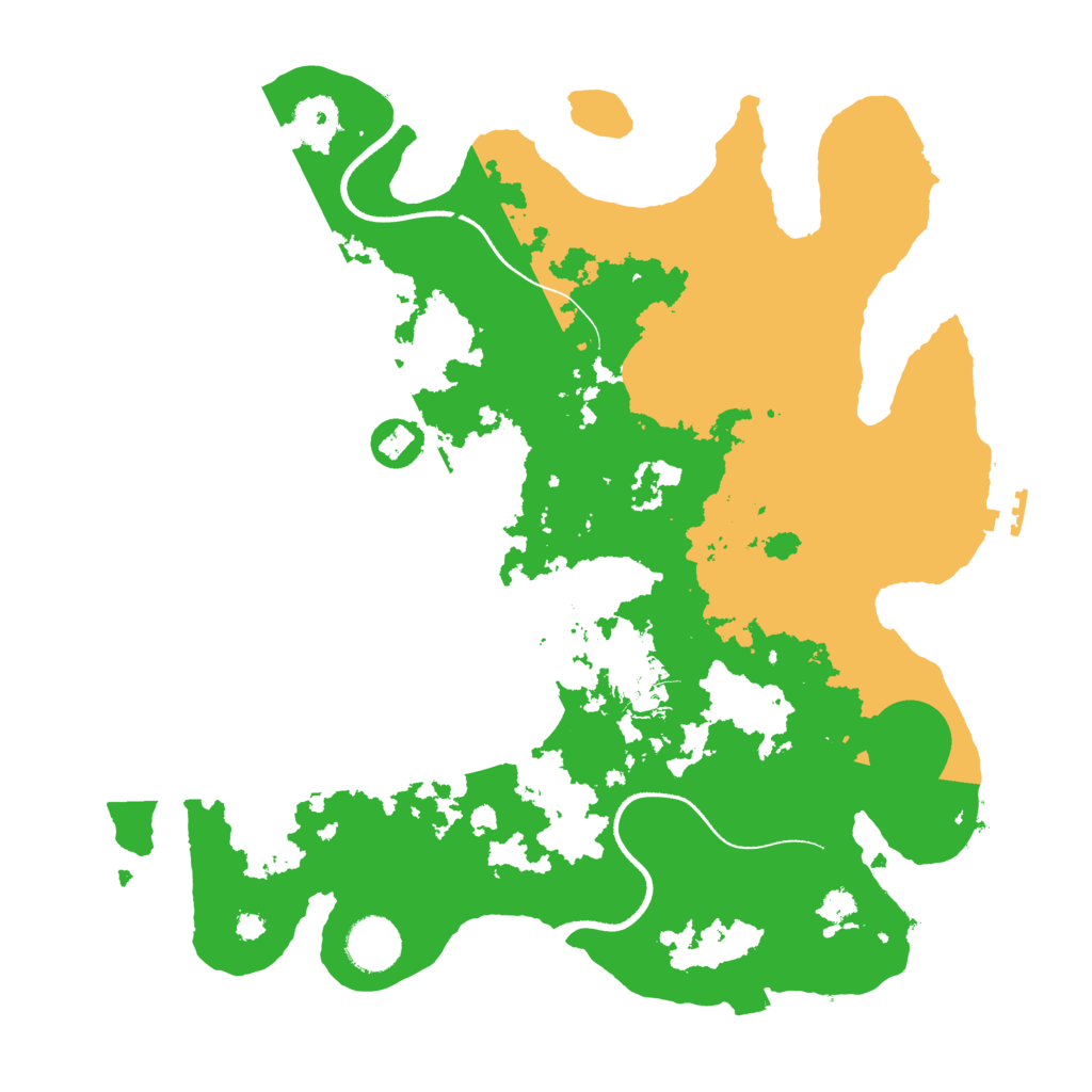 Biome Rust Map: Procedural Map, Size: 3500, Seed: 343928331