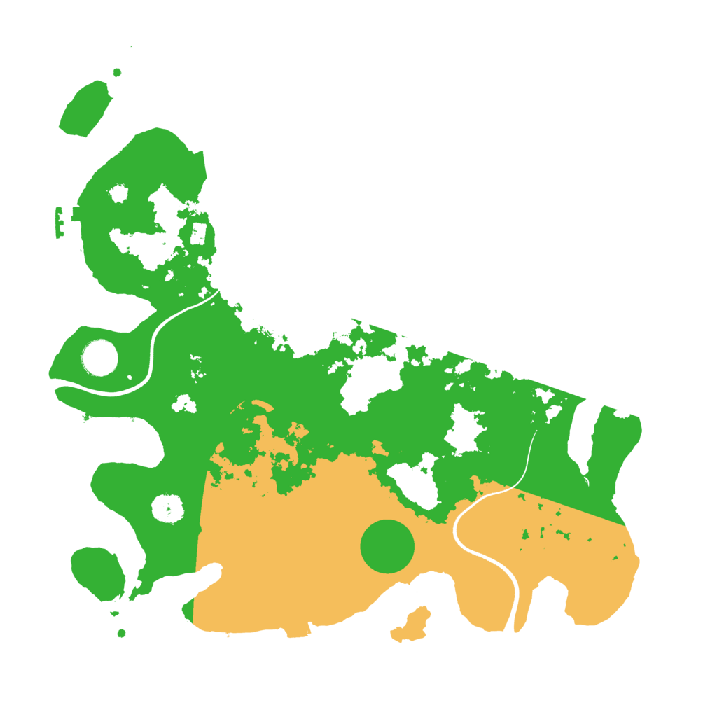 Biome Rust Map: Procedural Map, Size: 3500, Seed: 939706048