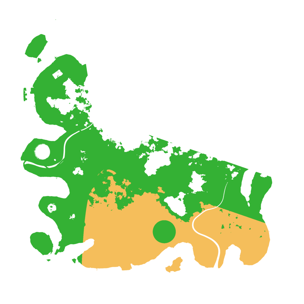 Biome Rust Map: Procedural Map, Size: 3500, Seed: 939706048