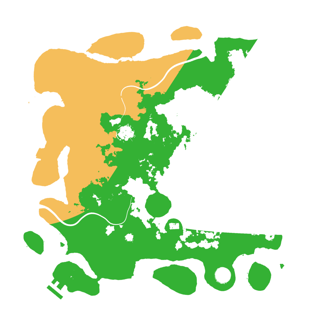 Biome Rust Map: Procedural Map, Size: 3500, Seed: 1963120009