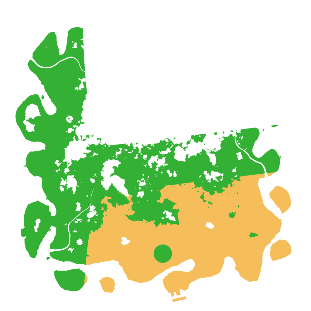 Biome Rust Map: Procedural Map, Size: 4500, Seed: 325910