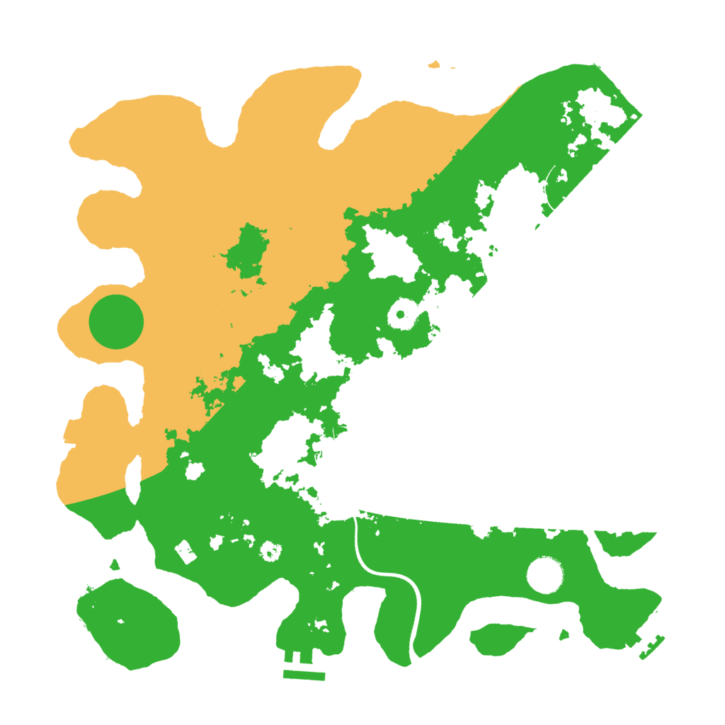 Biome Rust Map: Procedural Map, Size: 3500, Seed: 803711529