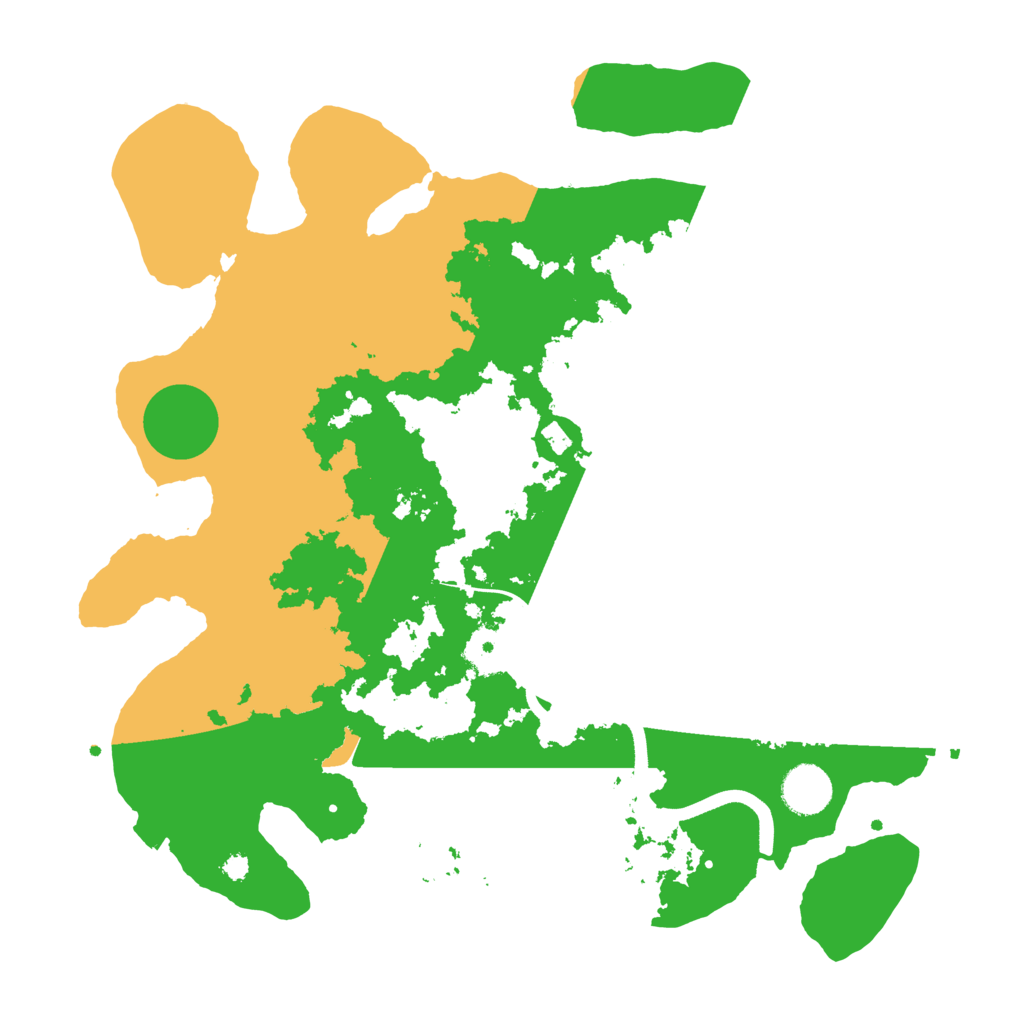 Biome Rust Map: Procedural Map, Size: 3600, Seed: 2001