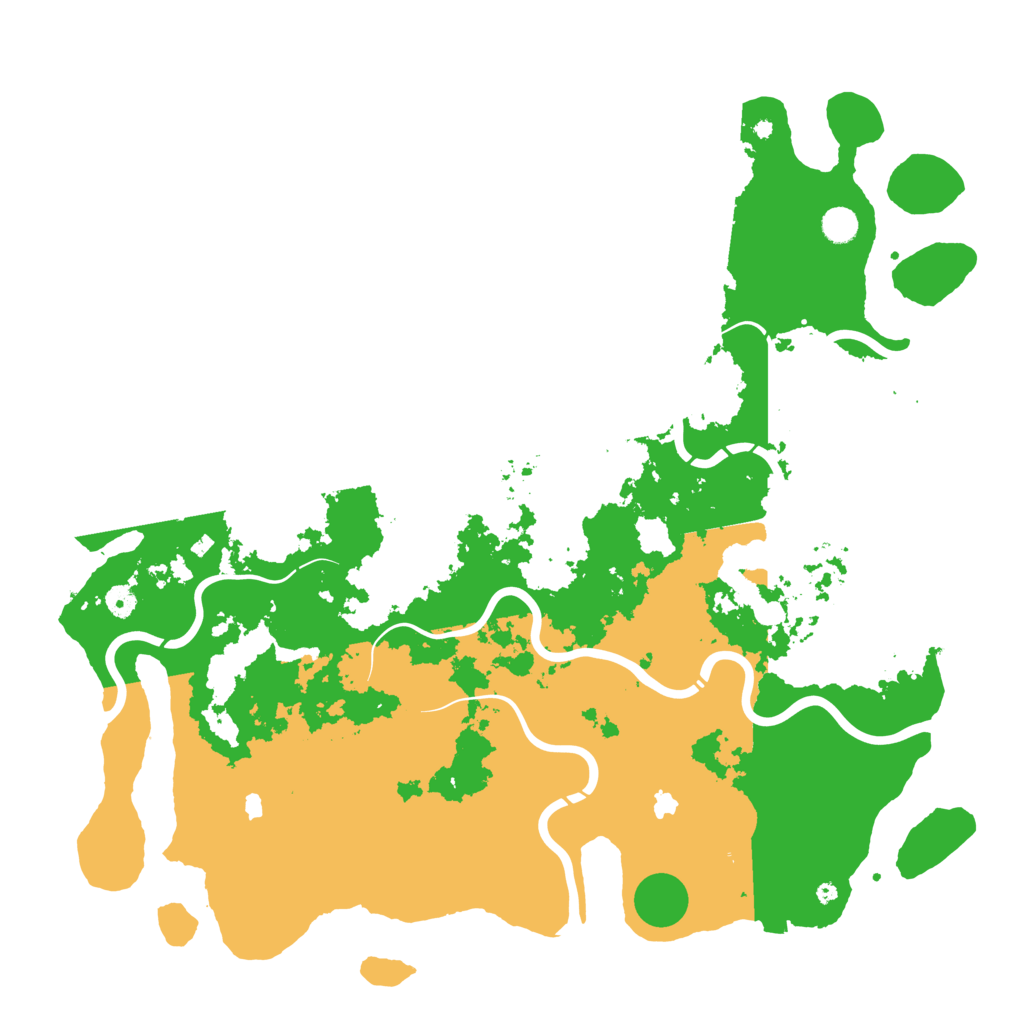 Biome Rust Map: Procedural Map, Size: 5000, Seed: 39594151