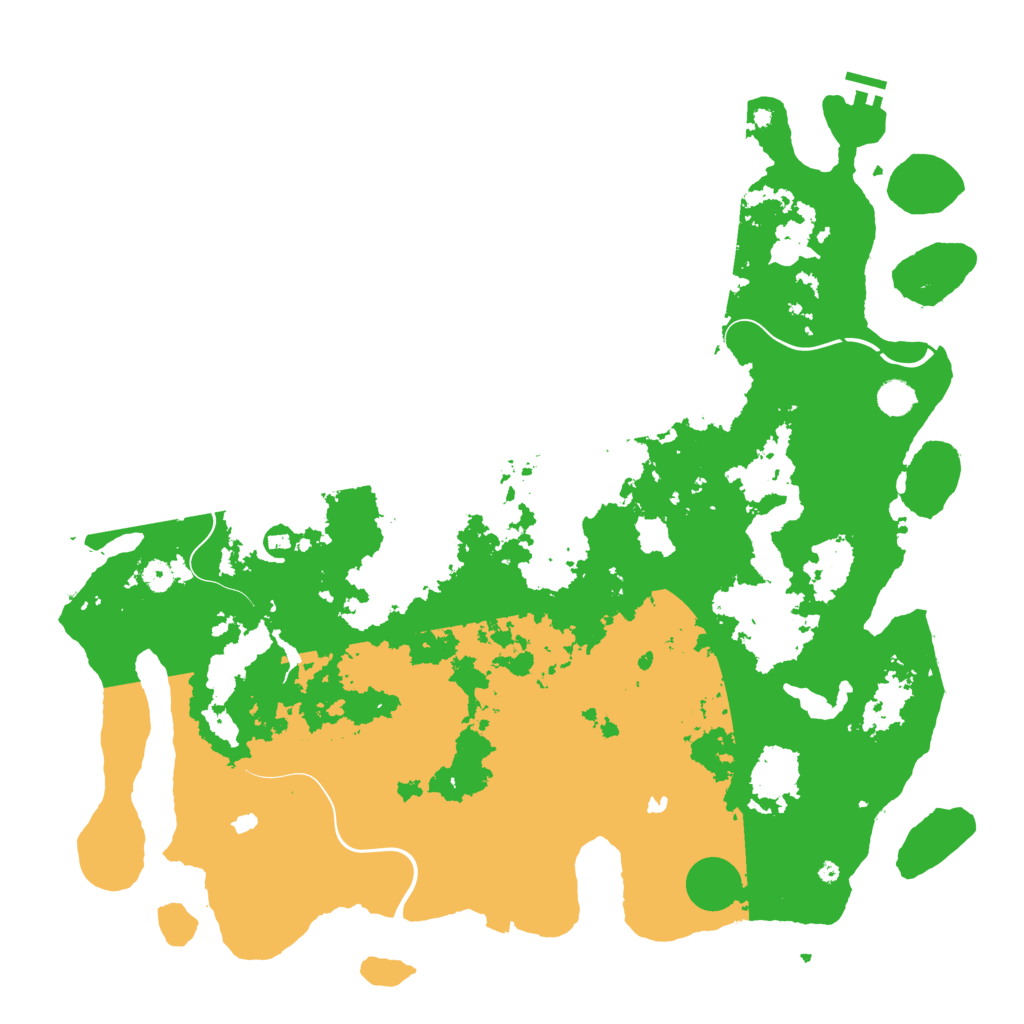 Biome Rust Map: Procedural Map, Size: 5000, Seed: 39594151