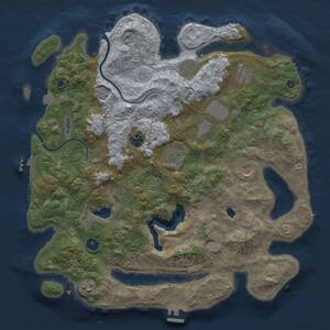 Thumbnail Rust Map: Procedural Map, Size: 4000, Seed: 1322374902, 14 Monuments