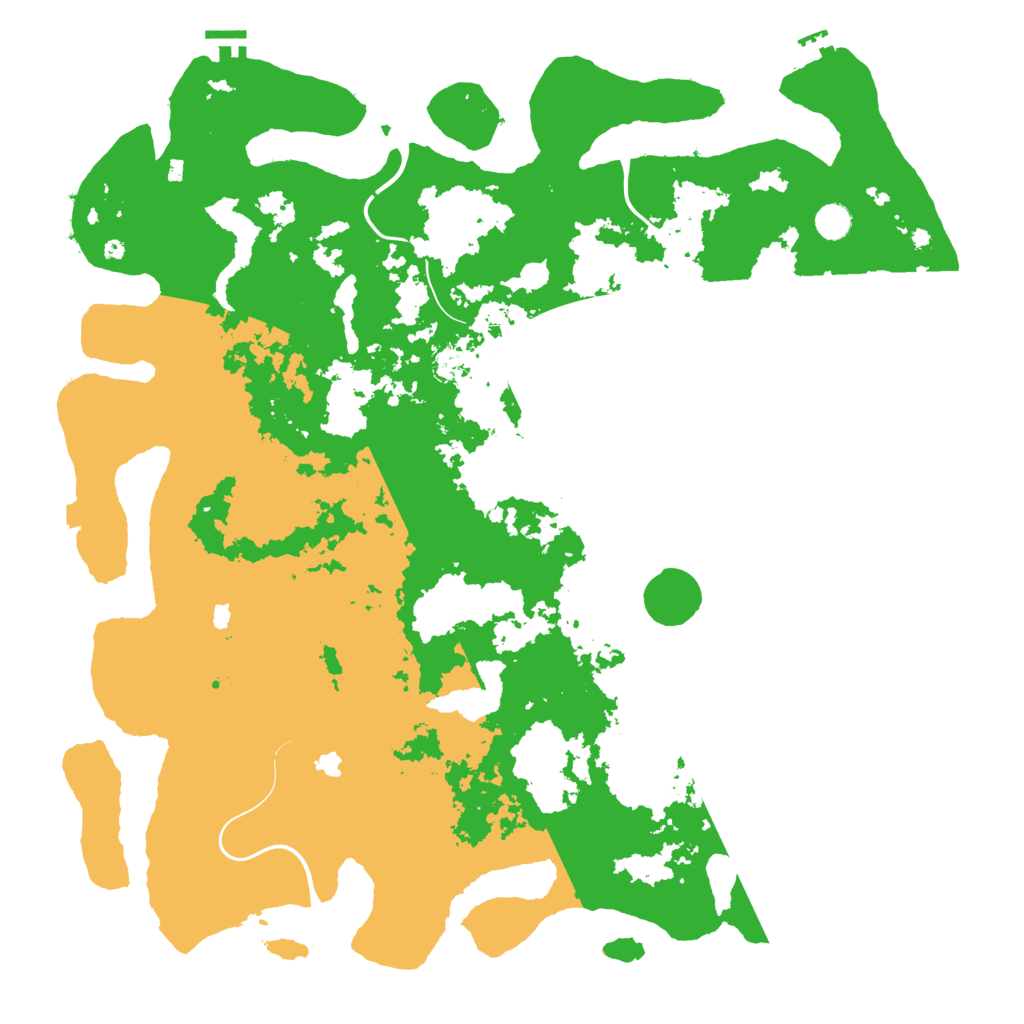 Biome Rust Map: Procedural Map, Size: 5000, Seed: 7396