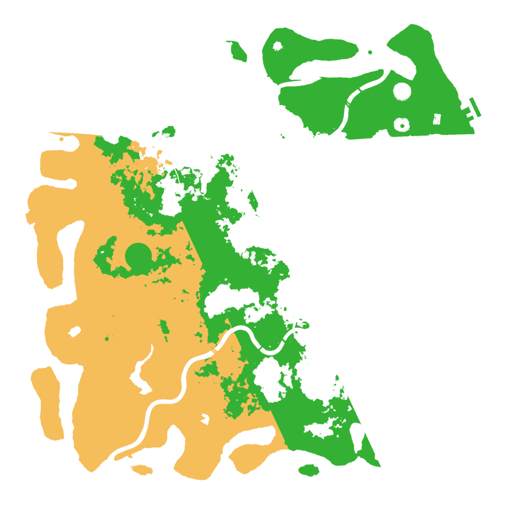 Biome Rust Map: Procedural Map, Size: 5000, Seed: 7396