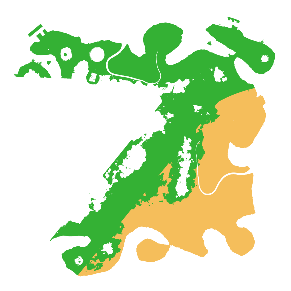 Biome Rust Map: Procedural Map, Size: 3500, Seed: 839943835