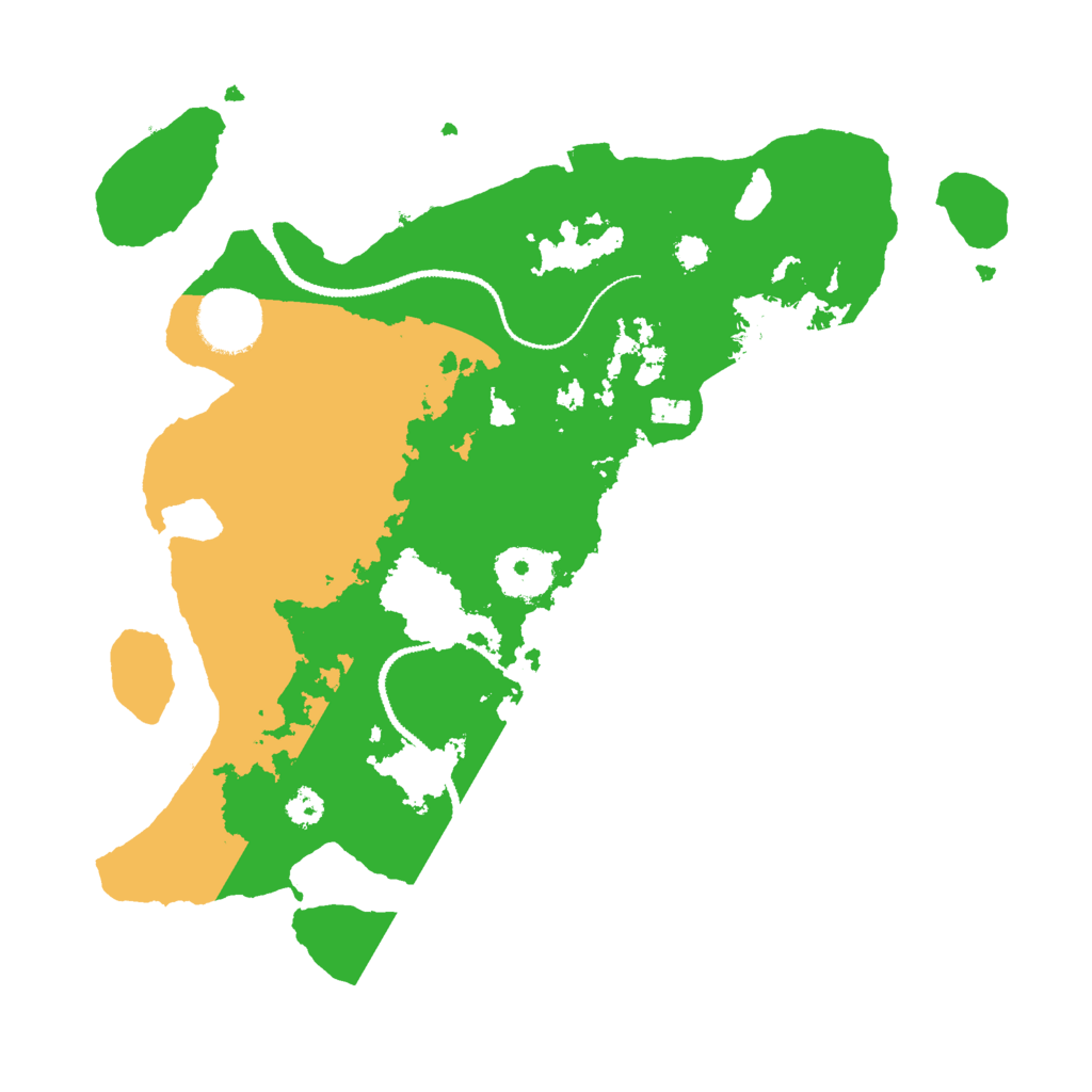 Biome Rust Map: Procedural Map, Size: 3000, Seed: 584556666