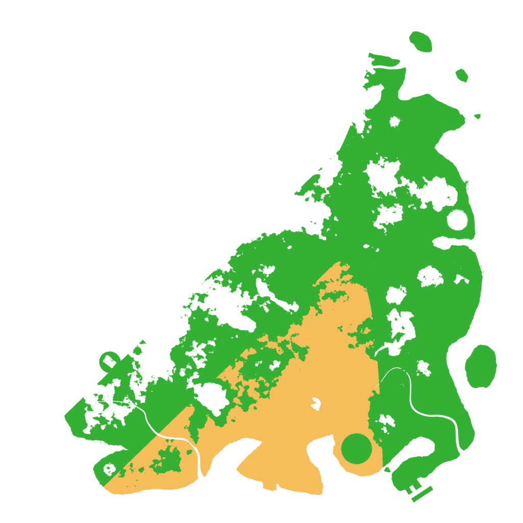 Biome Rust Map: Procedural Map, Size: 4500, Seed: 490653