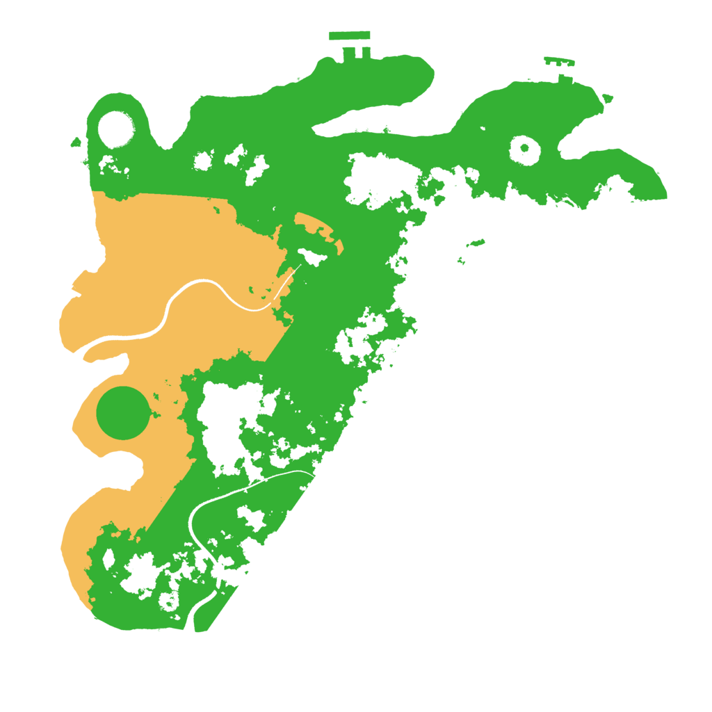 Biome Rust Map: Procedural Map, Size: 3500, Seed: 1050294863