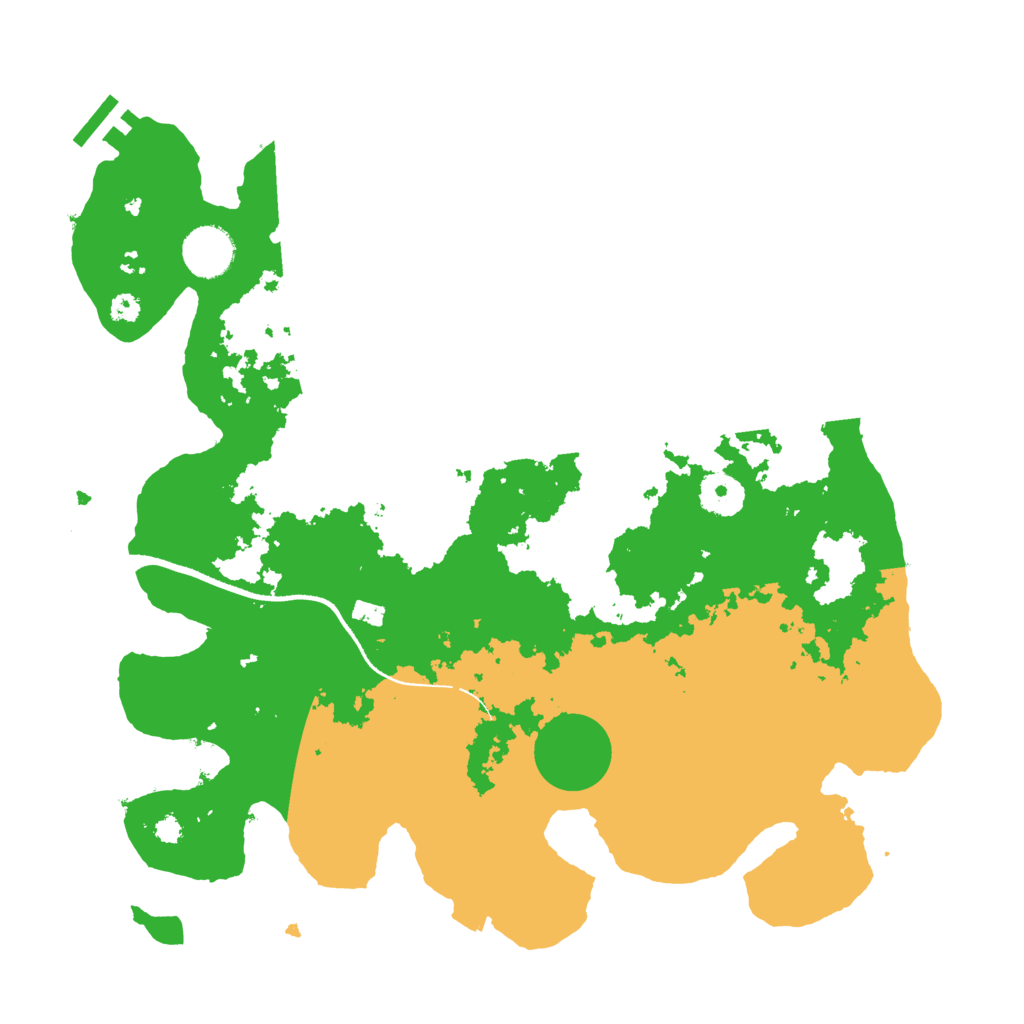 Biome Rust Map: Procedural Map, Size: 3500, Seed: 2086320093