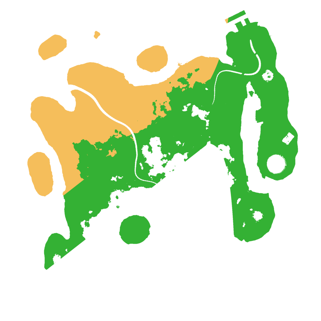 Biome Rust Map: Procedural Map, Size: 3000, Seed: 153585885