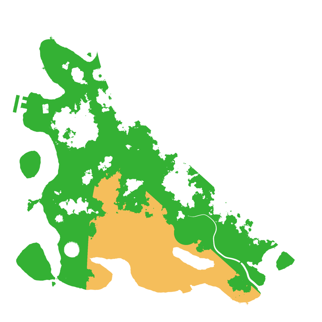 Biome Rust Map: Procedural Map, Size: 3700, Seed: 998124