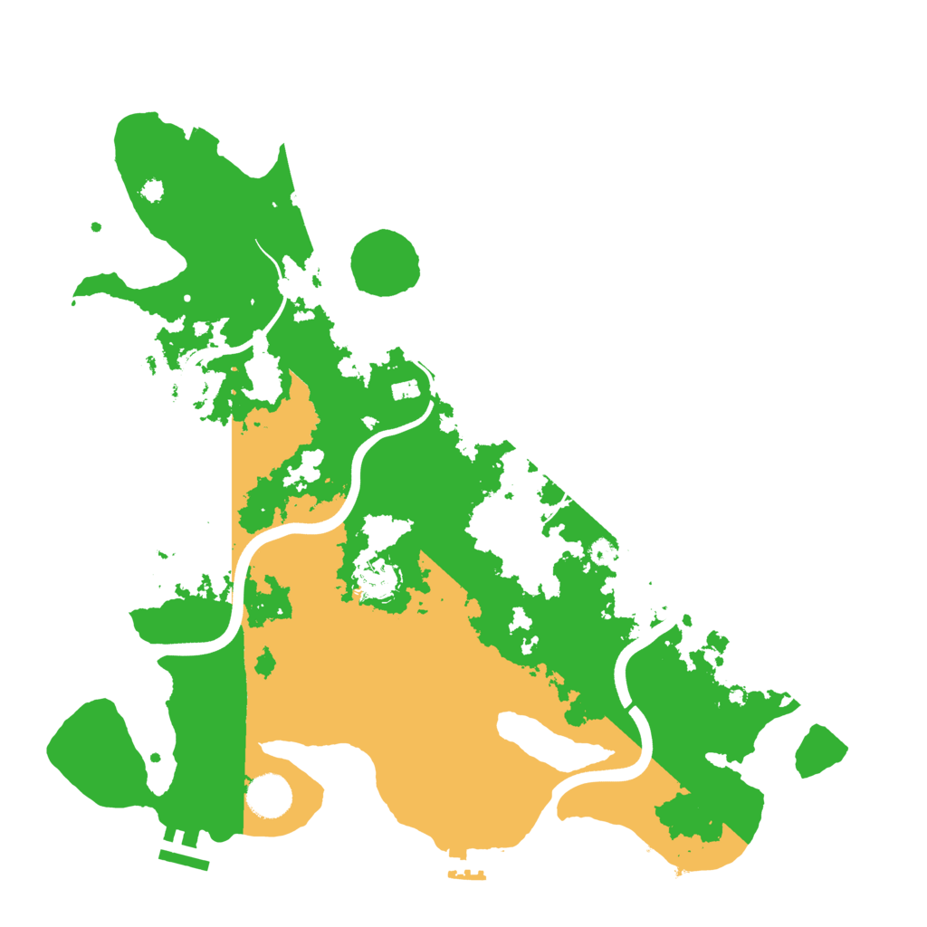 Biome Rust Map: Procedural Map, Size: 3700, Seed: 998124