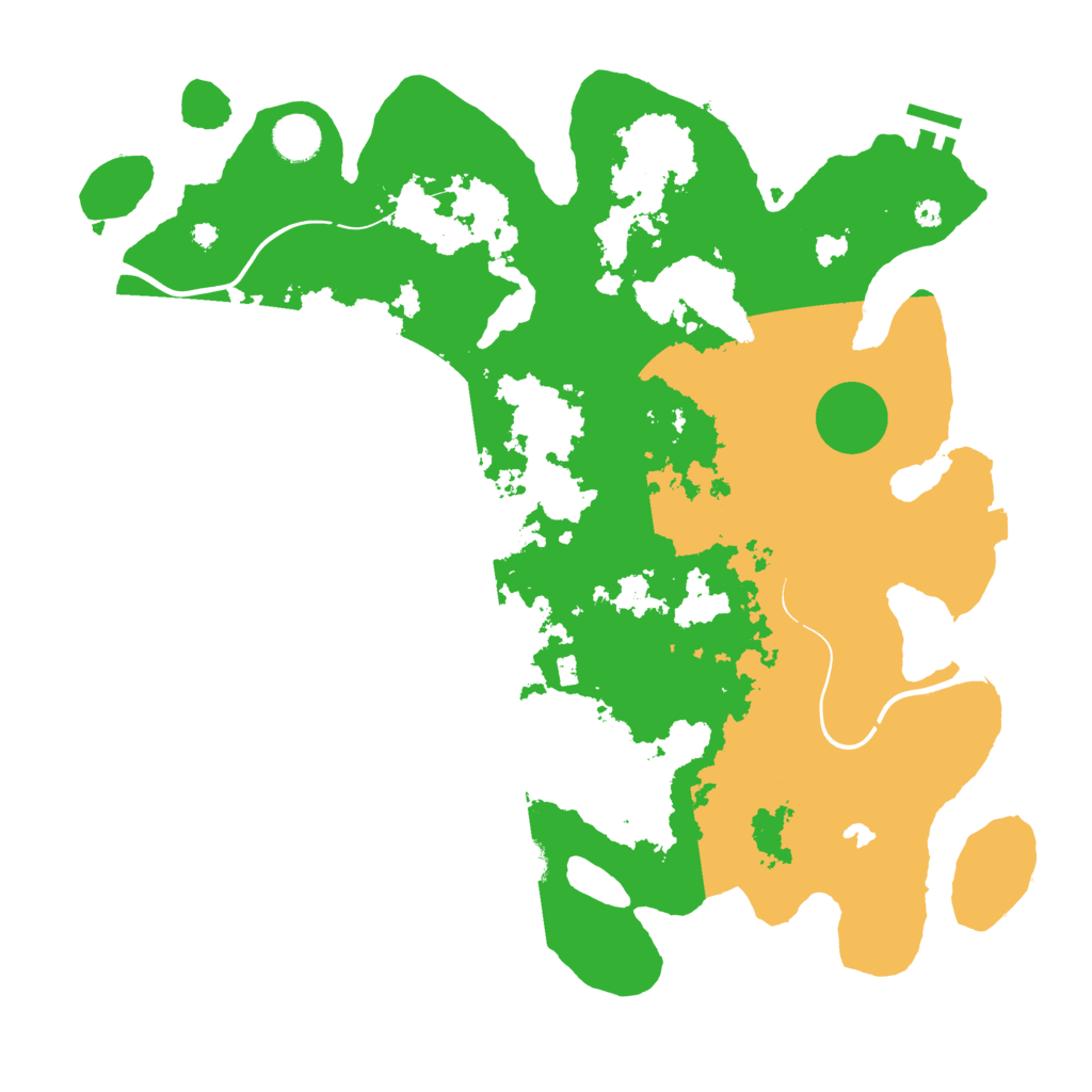 Biome Rust Map: Procedural Map, Size: 4000, Seed: 134795