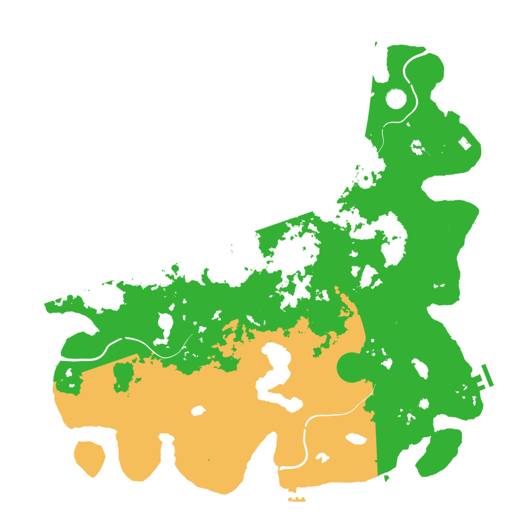 Biome Rust Map: Procedural Map, Size: 4500, Seed: 433147617