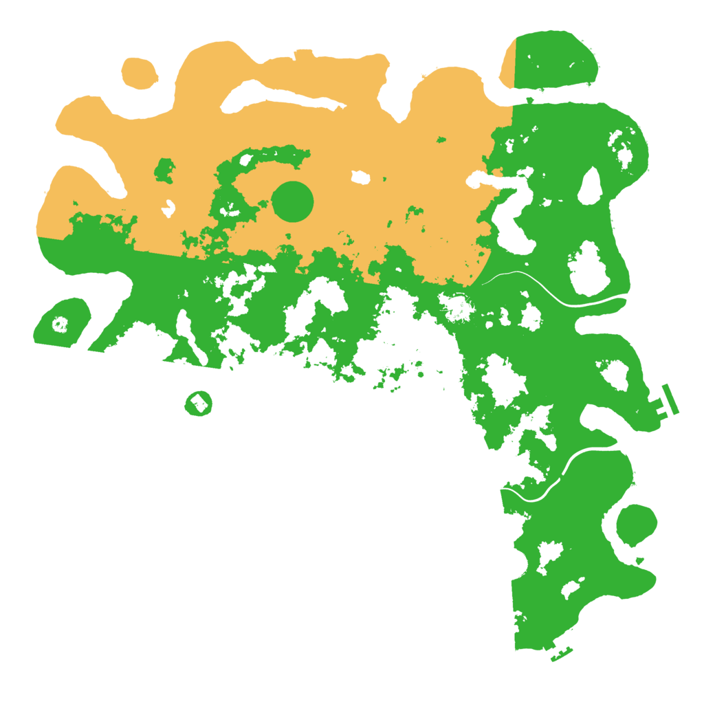 Biome Rust Map: Procedural Map, Size: 4500, Seed: 95952545