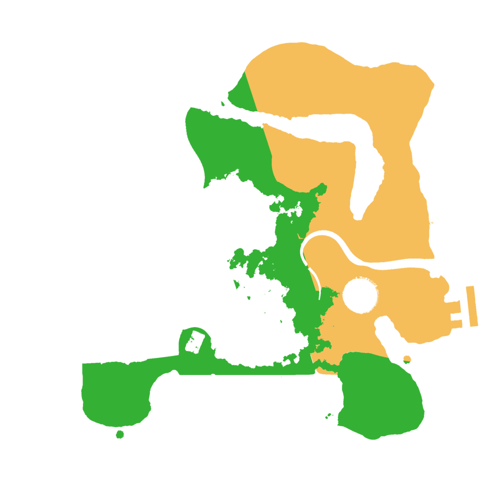 Biome Rust Map: Procedural Map, Size: 2500, Seed: 687115394