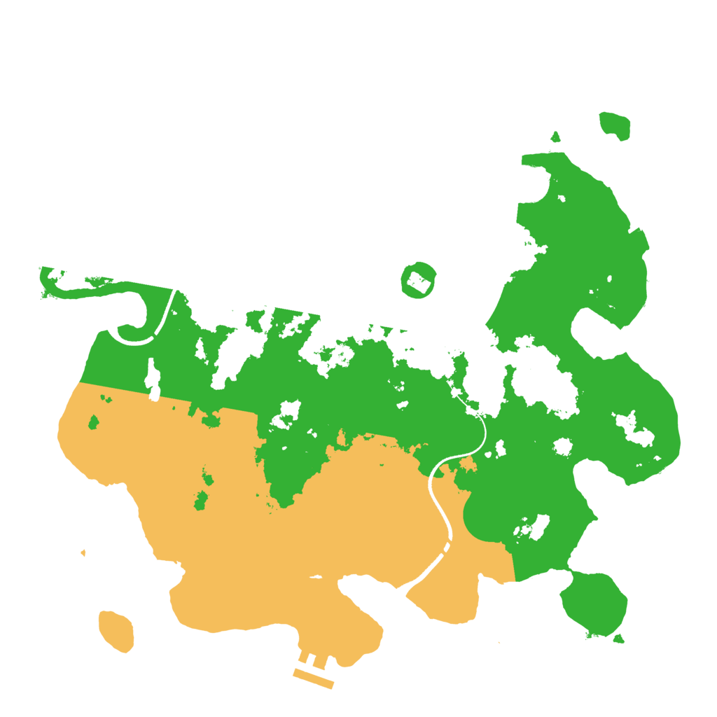 Biome Rust Map: Procedural Map, Size: 3500, Seed: 210510996