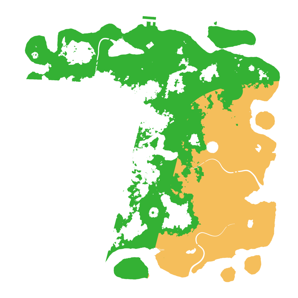 Biome Rust Map: Procedural Map, Size: 4500, Seed: 552221805