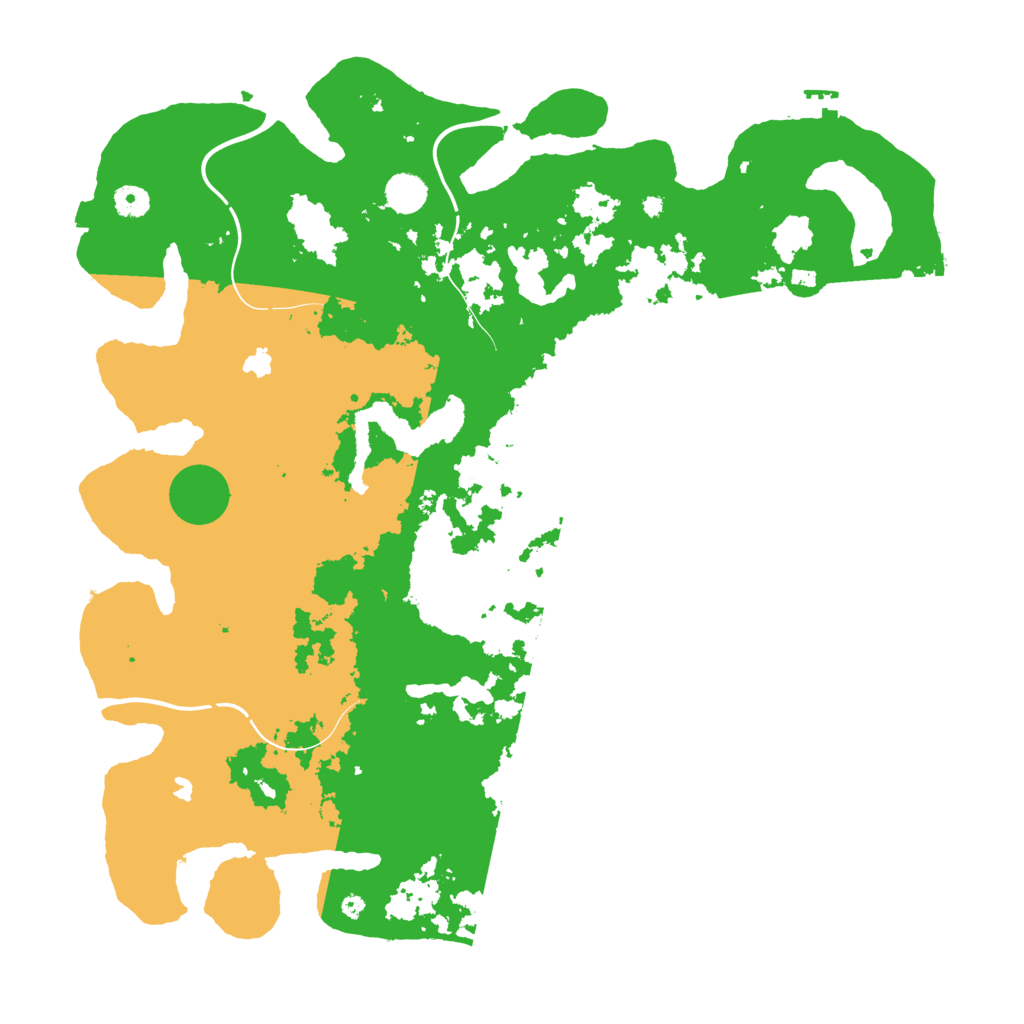 Biome Rust Map: Procedural Map, Size: 4500, Seed: 6999