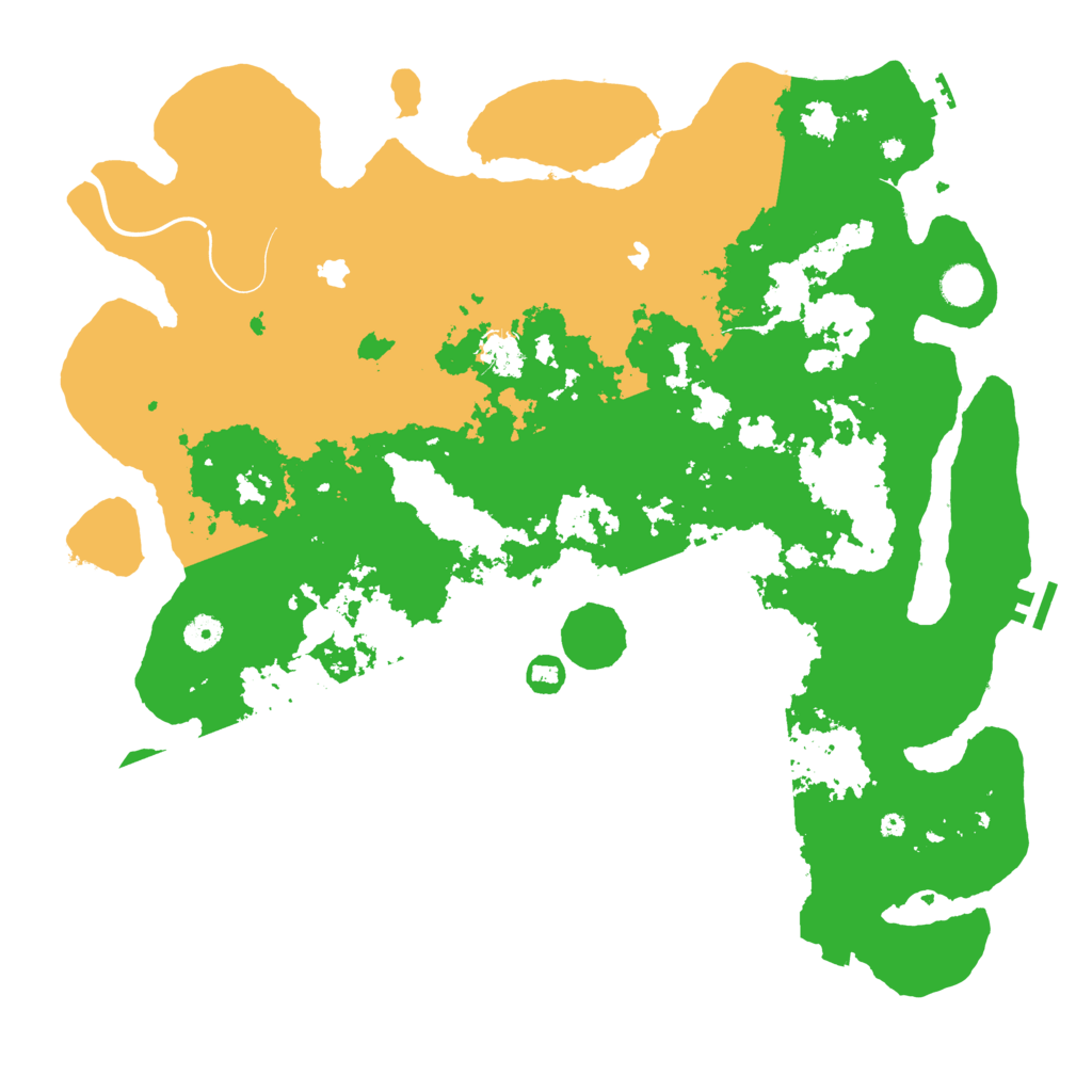 Biome Rust Map: Procedural Map, Size: 4500, Seed: 1381978807