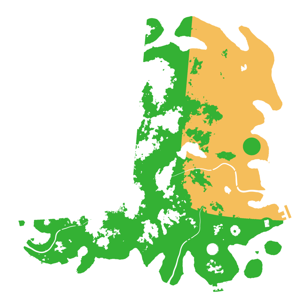 Biome Rust Map: Procedural Map, Size: 4500, Seed: 1126984881