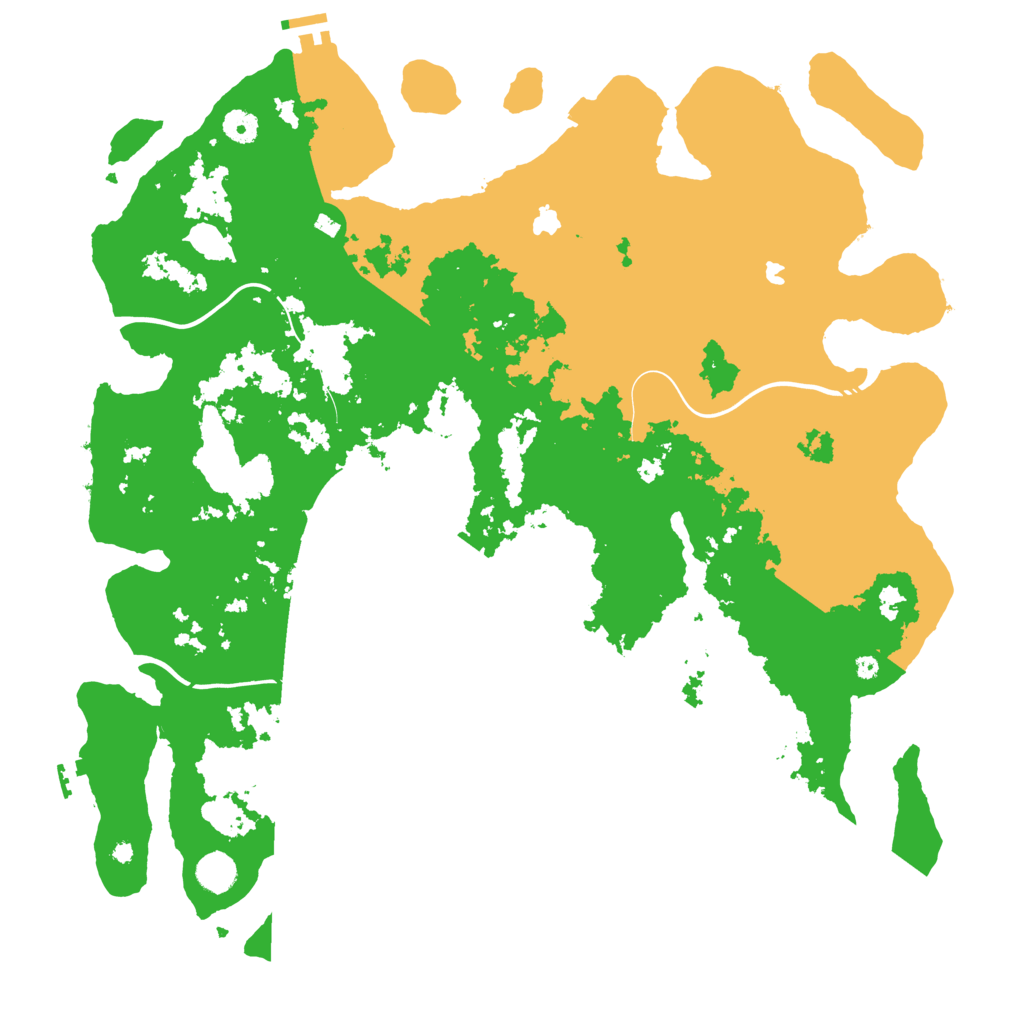 Biome Rust Map: Procedural Map, Size: 4500, Seed: 724347275