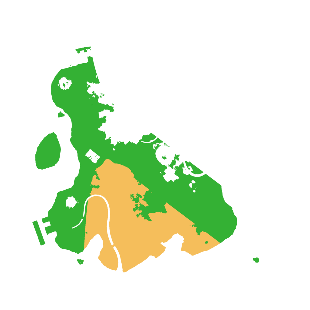 Biome Rust Map: Procedural Map, Size: 2500, Seed: 5123214