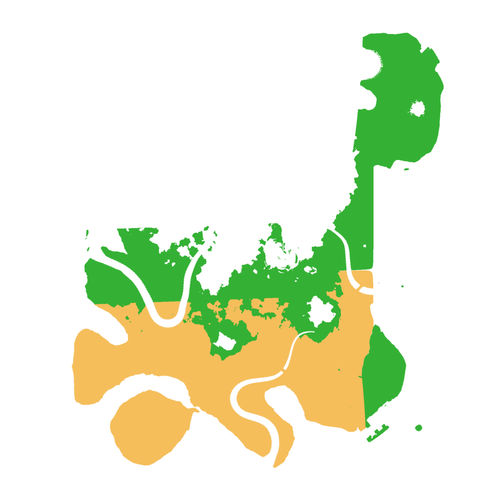 Biome Rust Map: Procedural Map, Size: 3000, Seed: 28040006