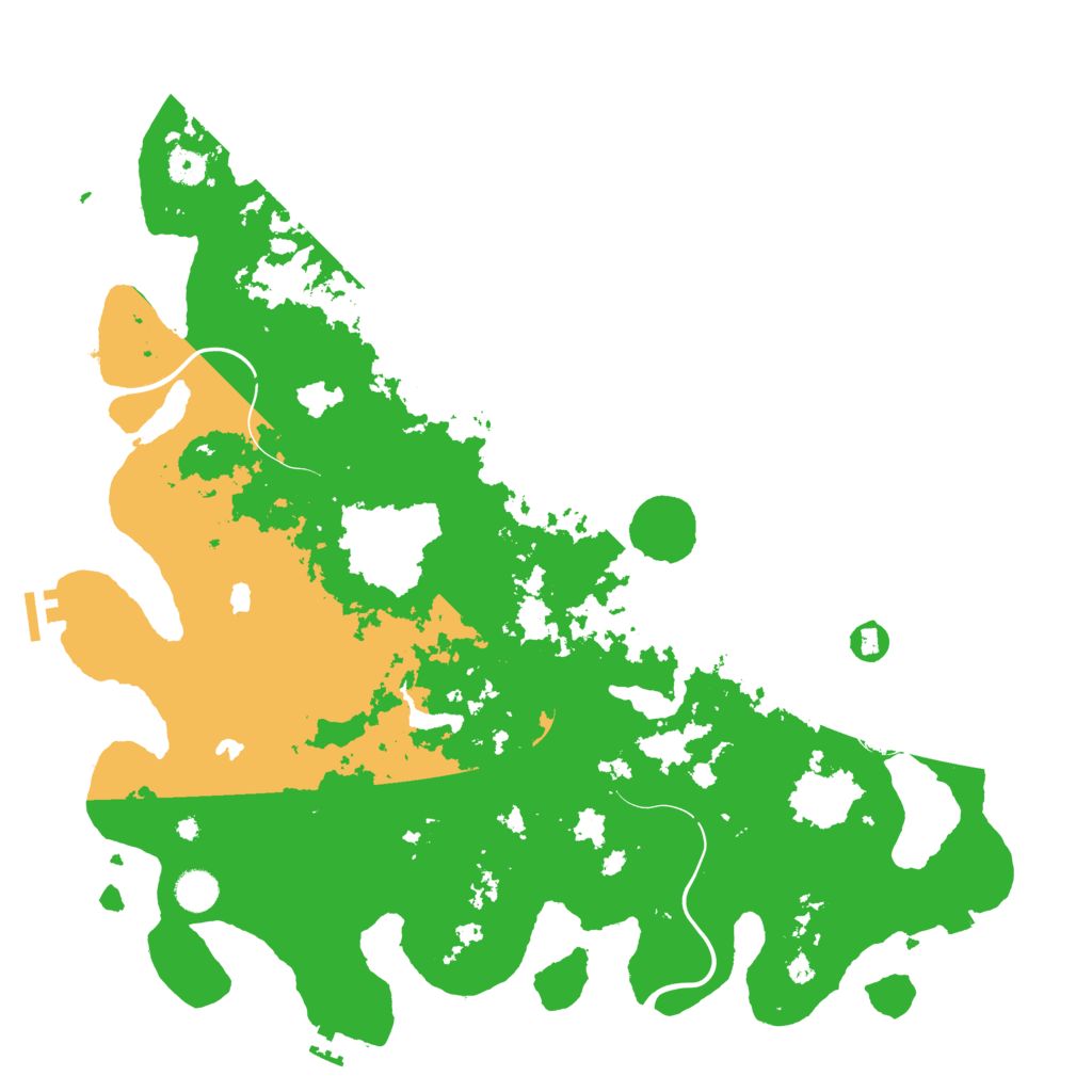 Biome Rust Map: Procedural Map, Size: 4500, Seed: 552805551