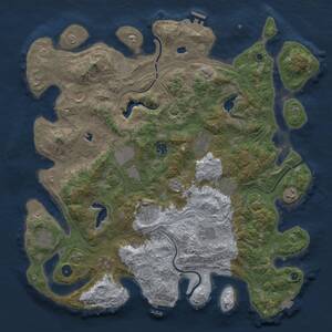 Thumbnail Rust Map: Procedural Map, Size: 4500, Seed: 1786499671, 17 Monuments