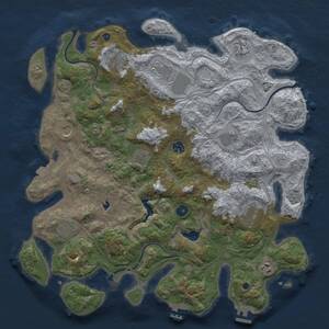 Thumbnail Rust Map: Procedural Map, Size: 4250, Seed: 1281882755, 17 Monuments