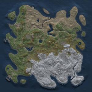 Thumbnail Rust Map: Procedural Map, Size: 4250, Seed: 103843593, 16 Monuments