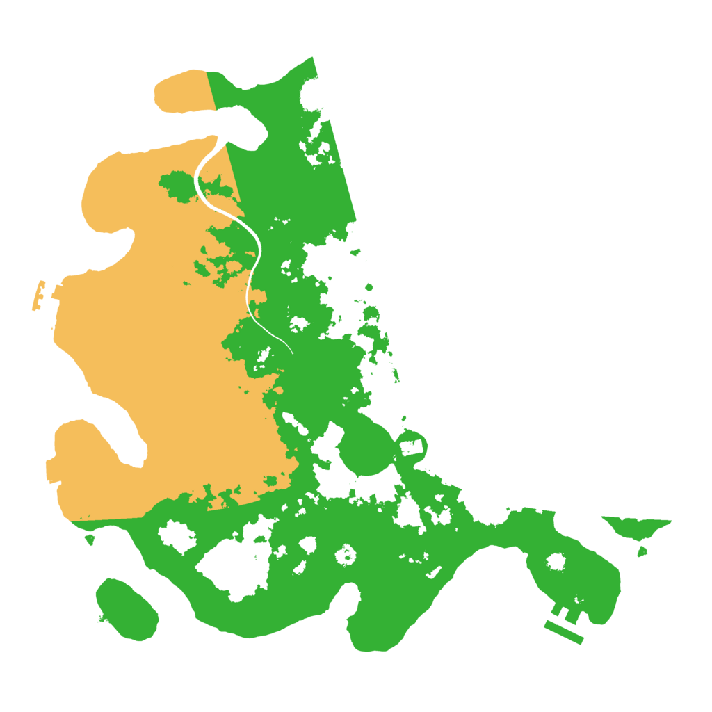 Biome Rust Map: Procedural Map, Size: 3500, Seed: 499