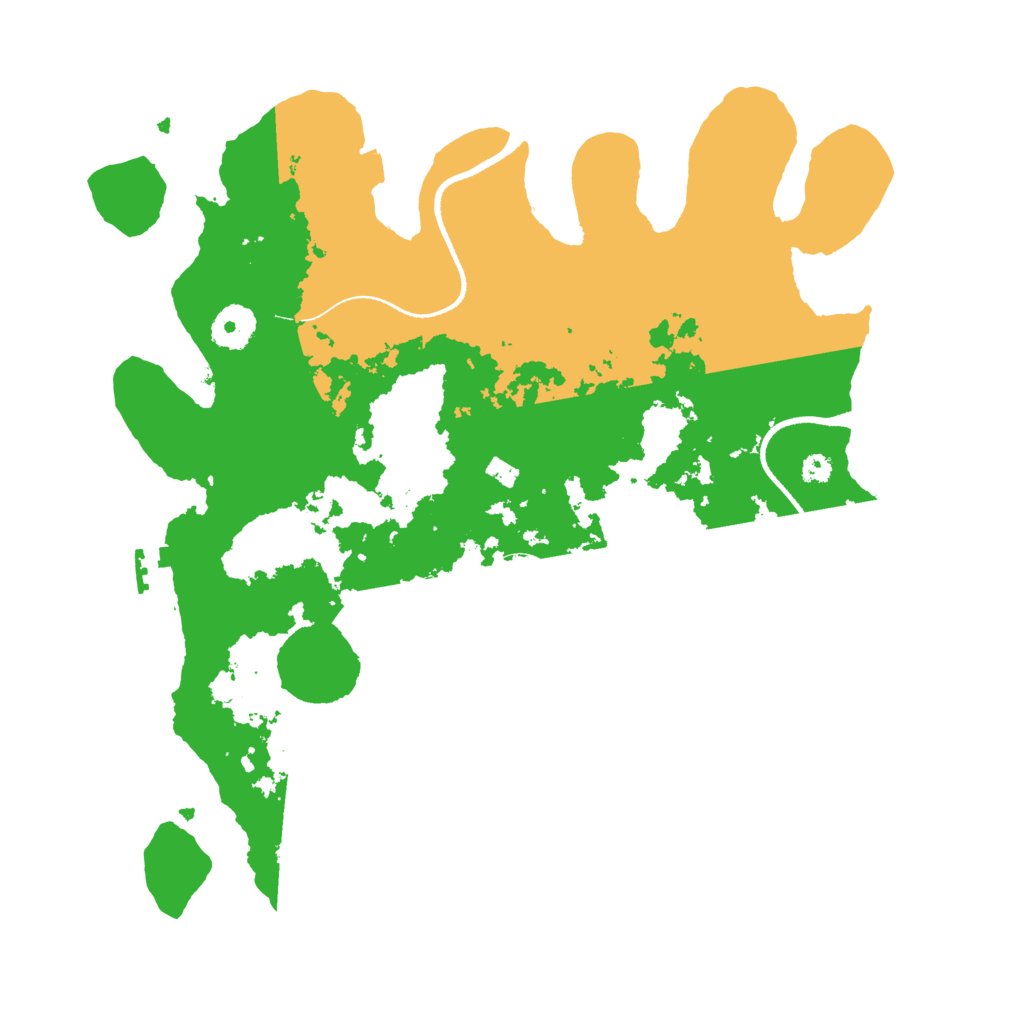 Biome Rust Map: Procedural Map, Size: 3500, Seed: 96504016