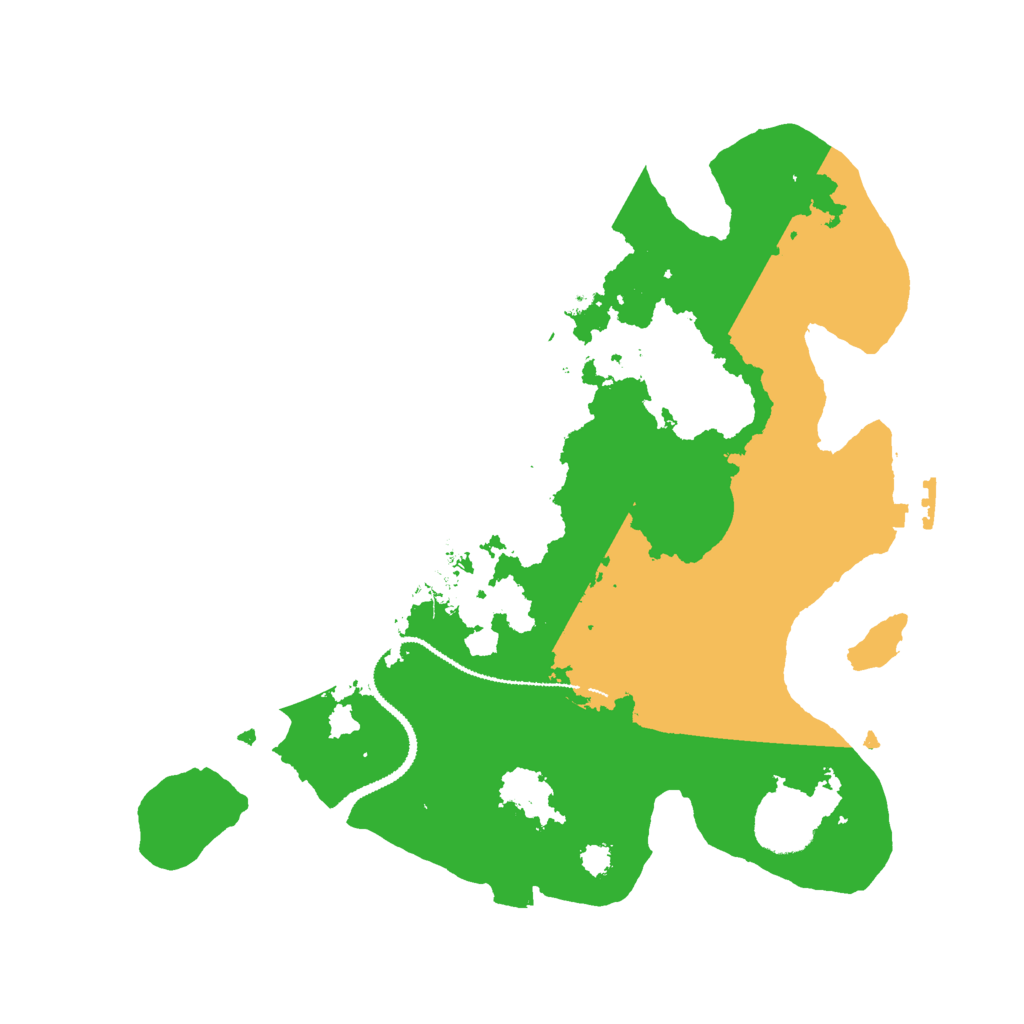 Biome Rust Map: Procedural Map, Size: 3000, Seed: 1128603982