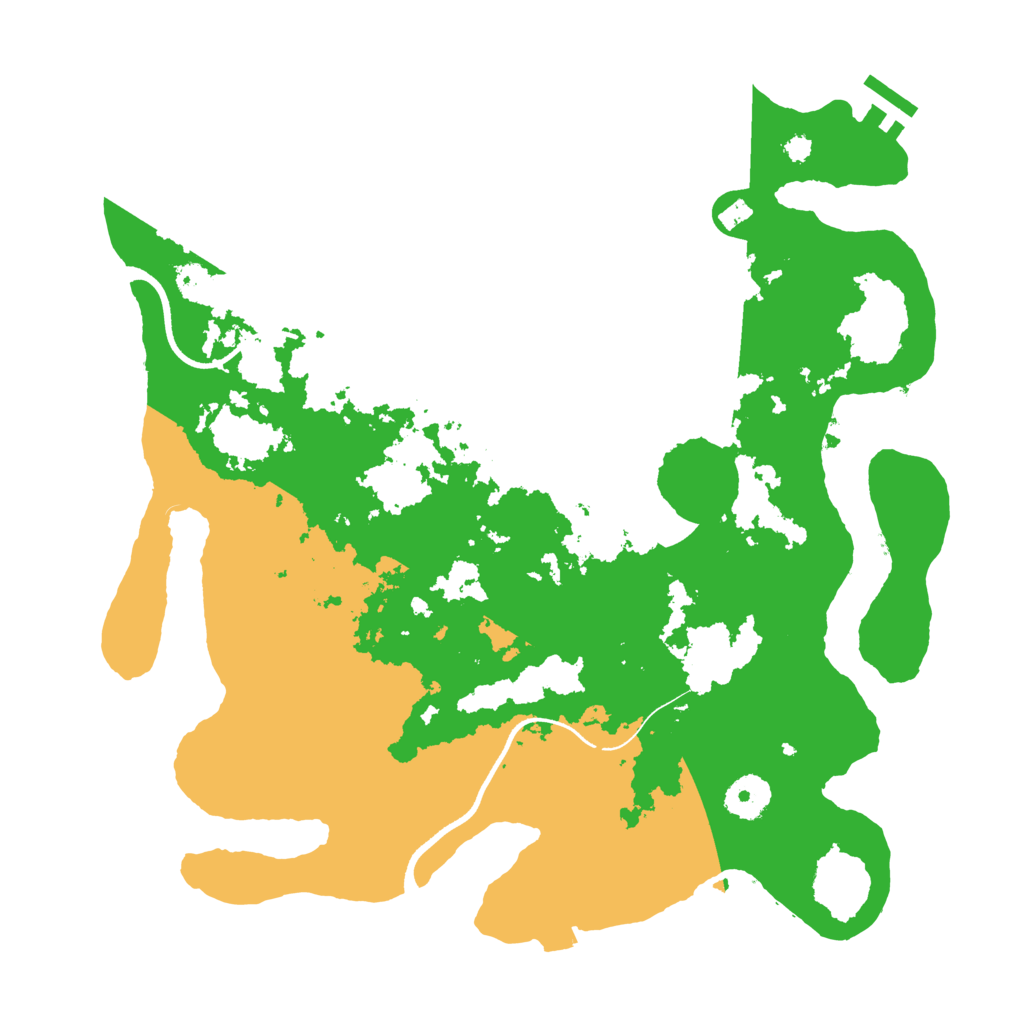 Biome Rust Map: Procedural Map, Size: 3500, Seed: 595353180