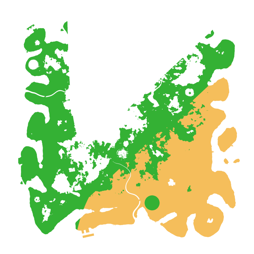 Biome Rust Map: Procedural Map, Size: 4500, Seed: 12735172