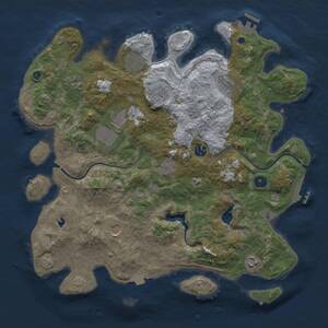 Thumbnail Rust Map: Procedural Map, Size: 4000, Seed: 1397027905, 15 Monuments