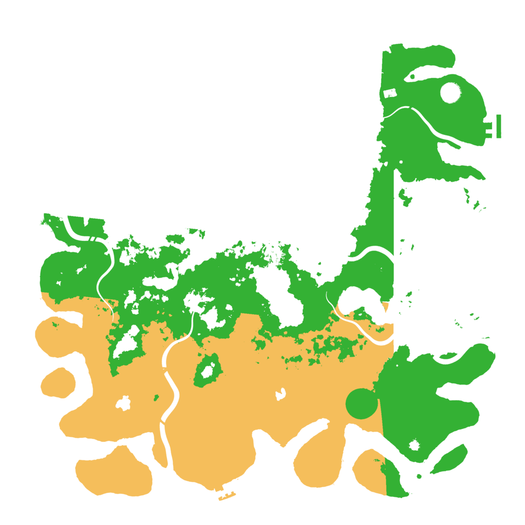 Biome Rust Map: Procedural Map, Size: 4500, Seed: 301516077