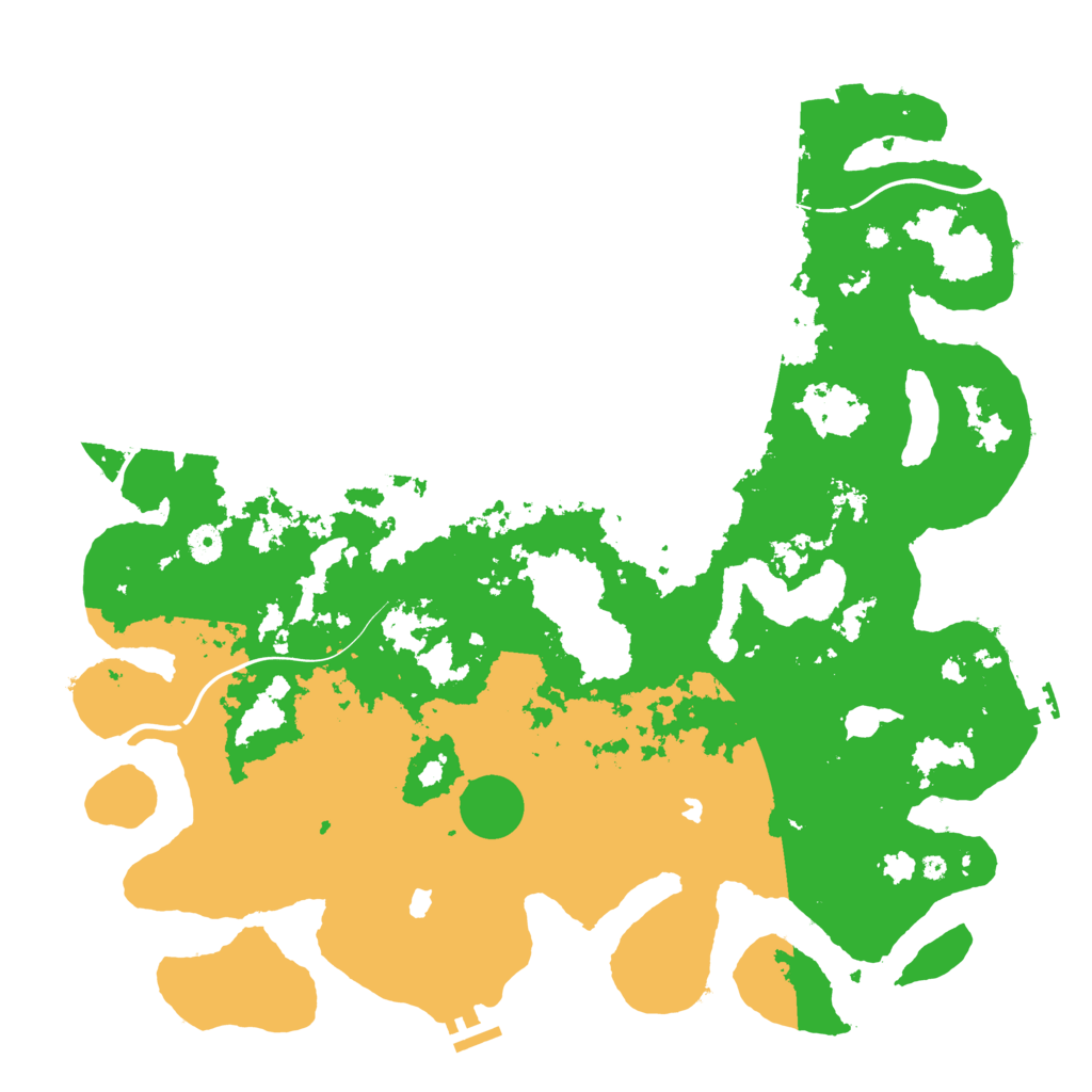 Biome Rust Map: Procedural Map, Size: 4500, Seed: 301516077