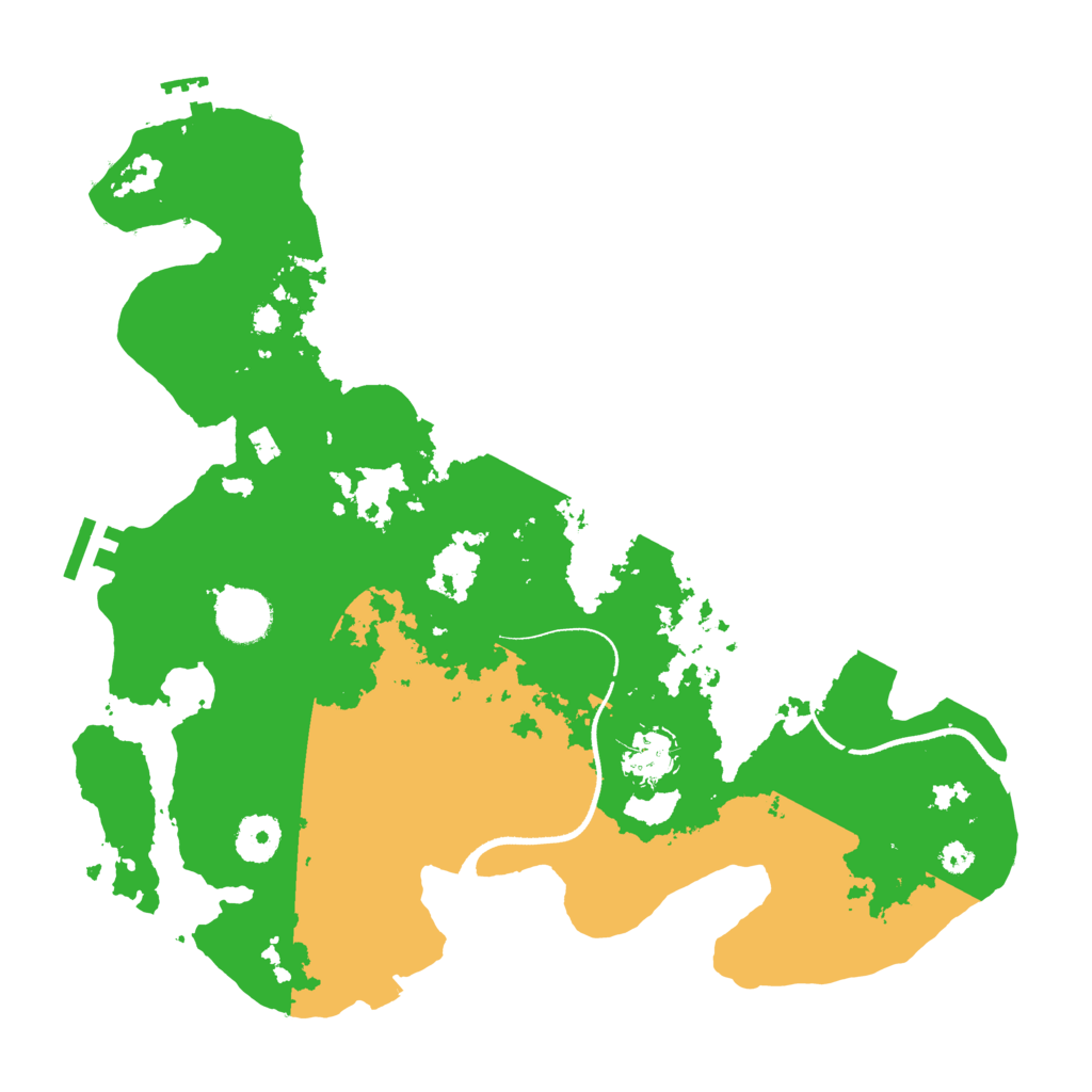 Biome Rust Map: Procedural Map, Size: 3500, Seed: 37784